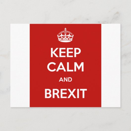 保CalmとBrexit ポストカード (正面)