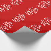 保CalmとCary On (任意の色) ラッピングペーパー (角)