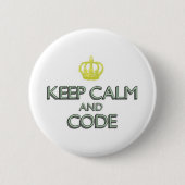保CalmとCode 缶バッジ (正面)