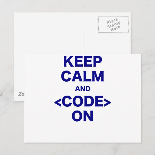 保CalmとCode On ポストカード (正面/裏面)