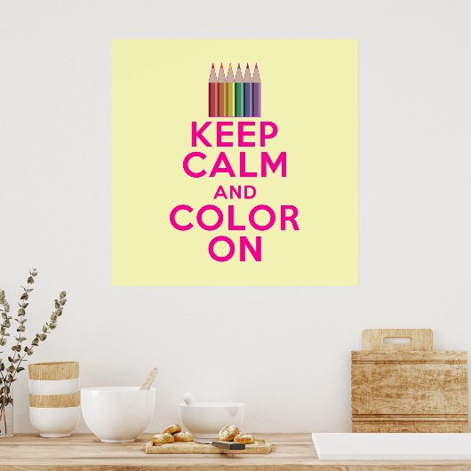 保CalmとColor On ポスター (キッチン)