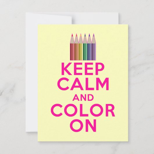 保CalmとColor On 招待状 (正面)