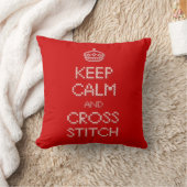 保CalmとCross Stitch クッション (ブランケット)
