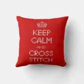 保CalmとCross Stitch クッション (裏面)
