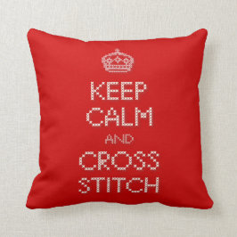 保CalmとCross Stitch クッション