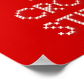 保CalmとCross Stitch ポスター (角)