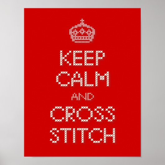 保CalmとCross Stitch ポスター (正面)