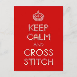 保CalmとCross Stitch ポストカード