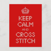 保CalmとCross Stitch ポストカード (正面)