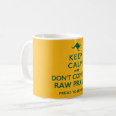 保CalmとDon 来 The Raw Prawn Australian コーヒーマグカップ (正面左)