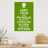 保CalmとFhtagn ポスター (キッチン)