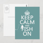 保CalmとFish On （すべての色） ポストカード (正面/裏面)