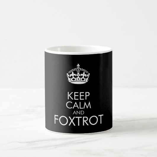 保calmとfoxtrot – 背景色の変更 コーヒーマグカップ (中央)