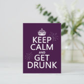 保CalmとGet飲 （色の変更） ポストカード (スタンド正面)