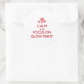 保CalmとGlowに焦点を当絵を描て ラウンドシール (バッグ)