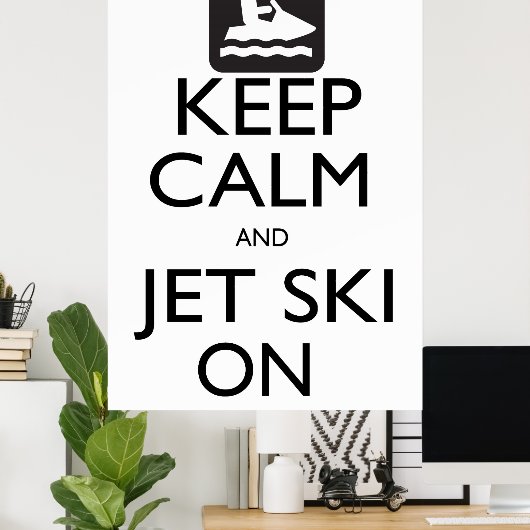 保CalmとJetスキー ポスター (ホームオフィス)