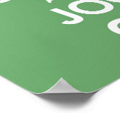 保CalmとJog Onプリント ポスター (角)