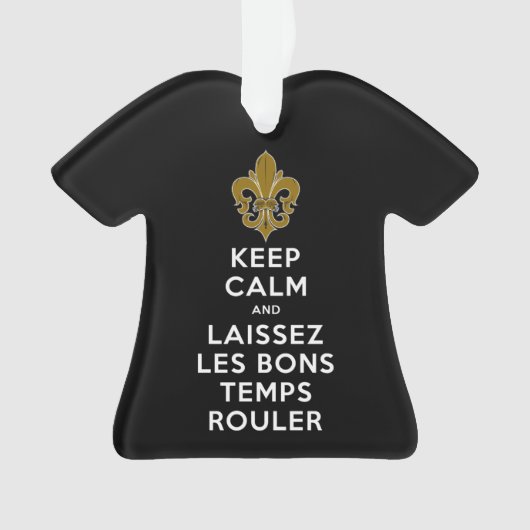 保CALMとLAISSEZ LES BONGTEMPS ROULER オーナメント (正面)
