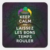 保CALMとLAISSEZ LES BONGTEMPS ROULER スクエアシール (正面)