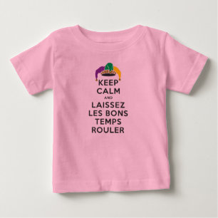 保CALMとLAISSEZ LES BONGTEMPS ROULER ベビーTシャツ