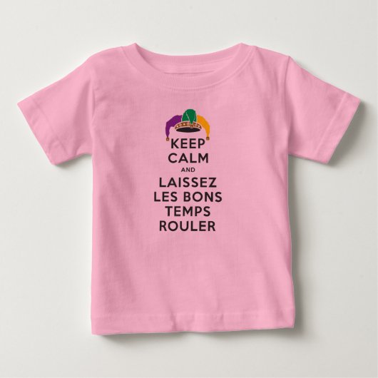 保CALMとLAISSEZ LES BONGTEMPS ROULER ベビーTシャツ (正面)