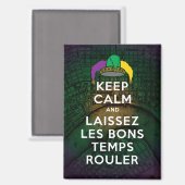 保CALMとLAISSEZ LES BONGTEMPS ROULER マグネット (正面/裏面)