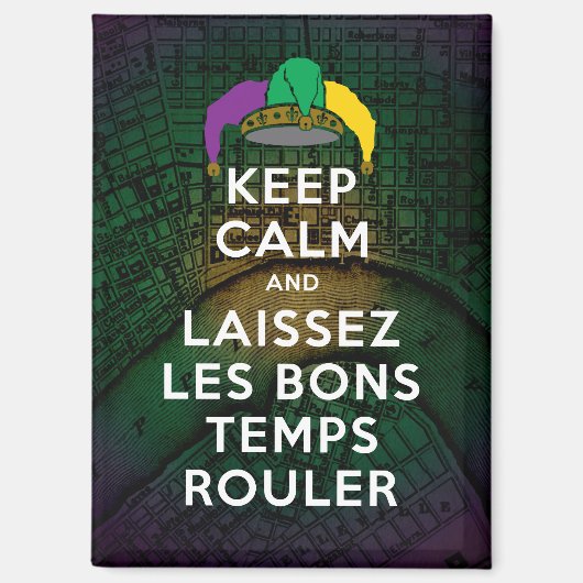 保CALMとLAISSEZ LES BONGTEMPS ROULER マグネット (正面)