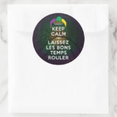 保CALMとLAISSEZ LES BONGTEMPS ROULER ラウンドシール (バッグ)
