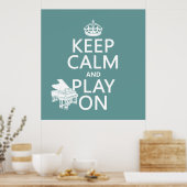 保CalmとOn遊 （ピアノ） （任意の背景色） ポスター (キッチン)