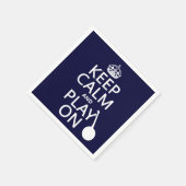 保CalmとOn遊 (Banjo) (任意のbckgrdカラー) スタンダードカクテルナプキン (角)