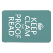 保CalmとProofread (clam) (任意の色) マグネット (横)