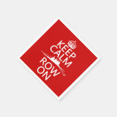 保CalmとRow On （任意の色を選択） スタンダードカクテルナプキン (角)