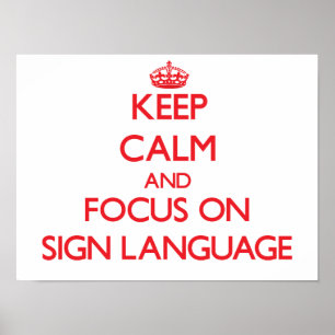 保CalmとSign Languageにフォーカス ポスター