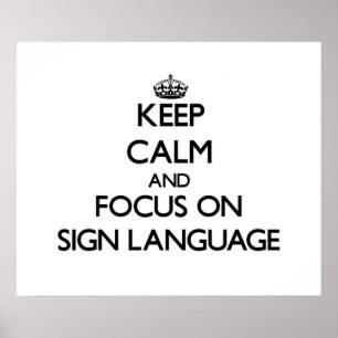 保CalmとSign Languageにフォーカス ポスター