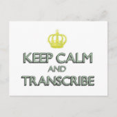 保CalmとTranscribe ポストカード (正面)