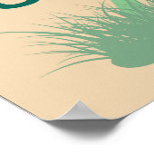 保CalmとUkuleleのおもしろいユニークポスター ポスター (角)