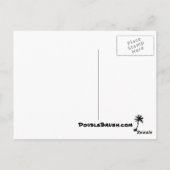 保CalmとUkuleleオンユニークおもしろいプリント ポストカード (裏面)