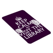 保CalmとVisit the Library – 任意の色 マグネット (右側)