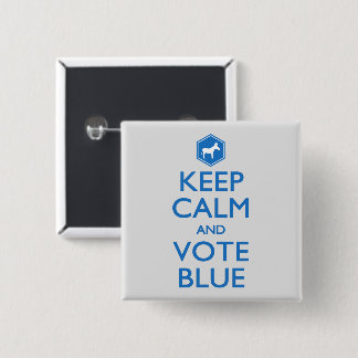 保CalmとVote Blue 缶バッジ