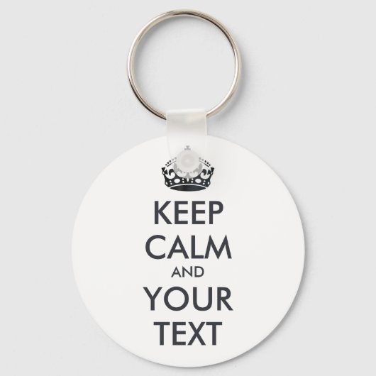 保CALMとYOUR TEXT -パーソナライズされた文字 キーホルダー (正面)
