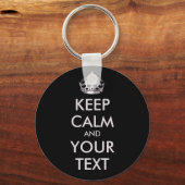 保CALMとYOUR TEXT -パーソナライズされた文字 キーホルダー (正面)