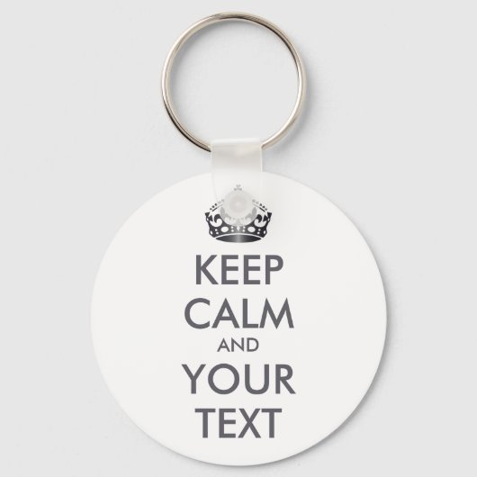 保CALMとYOUR TEXT -パーソナライズされた文字 キーホルダー (正面)