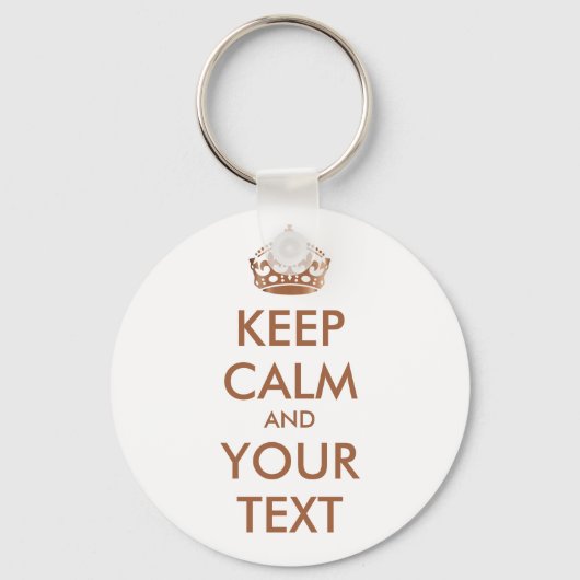 保CALMとYOUR TEXT -パーソナライズされた文字 キーホルダー (正面)