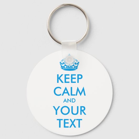 保CALMとYOUR TEXT -パーソナライズされた文字 キーホルダー (正面)