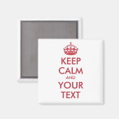 保CALMとYOUR TEXT -パーソナライズされた文字 マグネット (正面/裏面)