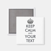 保CALMとYOUR TEXT -パーソナライズされた文字 マグネット (正面/裏面)