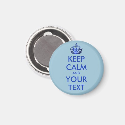 保CALMとYOUR TEXT -パーソナライズされた文字 マグネット (正面/裏面)