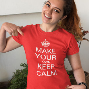 保Calmカスタマイズ可能テンプレート – 赤Tシャツ Tシャツ
