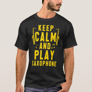 保Calmサ遊ソフォンミュージシャンジャズバンドサックス Tシャツ