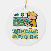 保Calmジグソーパズル セラミックオーナメント (正面)